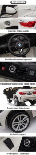 ORYGINALNE BMW X6M W NAJLEPSZEJ WERSJI, MIĘKKIE SIEDZENIE, PILOT 2.4 GHZ/ 2199 Import SUPER-TOYS