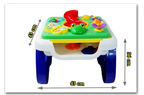 ŚLICZNY DWUSTRONNY STOLIK Z DŹWIĘKAMI/LM2131 Import SUPER-TOYS ŚLICZNY DWUSTRONNY STOLIK Z DŹWIĘKAMI/LM2131 Import SUPER-TOYS