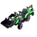 MEGA TRAKTOR Z ŁADOWARKĄ,KOPARKĄ, PRZYCZEPĄ 24 V SUPER-MOC OLBRZYMI Import SUPER-TOYS