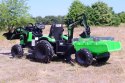 MEGA TRAKTOR Z ŁADOWARKĄ,KOPARKĄ, PRZYCZEPĄ 24 V SUPER-MOC OLBRZYMI Import SUPER-TOYS