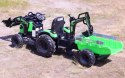 MEGA TRAKTOR Z ŁADOWARKĄ,KOPARKĄ, PRZYCZEPĄ 24 V SUPER-MOC OLBRZYMI Import SUPER-TOYS