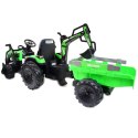 MEGA TRAKTOR Z ŁADOWARKĄ,KOPARKĄ, PRZYCZEPĄ 24 V SUPER-MOC OLBRZYMI Import SUPER-TOYS