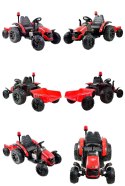 SUPER TRAKTOR TRUCK Z PRZYCZEPĄ I KOGUTEM, MIĘKKIE KOŁA, MIĘKKIE SIEDZENIE, PILOT/HZB200 Import SUPER-TOYS
