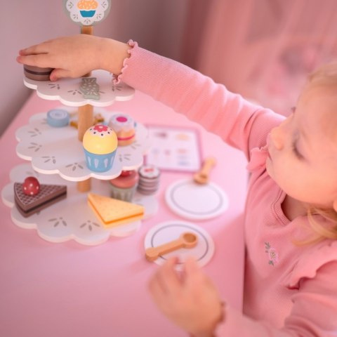 TOOKY TOY Patera Słodkości Drewniany Stojak Babeczki Ciasta Tooky Toy TOOKY TOY Patera Słodkości Drewniany Stojak Babeczki Ciasta Tooky Toy