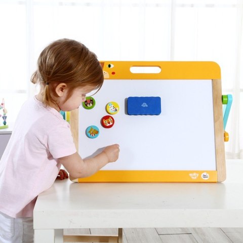 TOOKY TOY Tablica Edukacyjna 2w1 Magnetyczna Kredowa dla Dzieci Magnesy Gąbka 6 el. Tooky Toy TOOKY TOY Tablica Edukacyjna 2w1 Magnetyczna Kredowa dla Dzieci Magnesy Gąbka 6 el. Tooky Toy