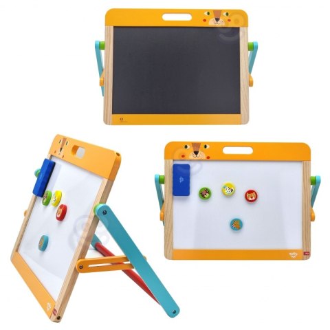 TOOKY TOY Tablica Edukacyjna 2w1 Magnetyczna Kredowa dla Dzieci Magnesy Gąbka 6 el. Tooky Toy TOOKY TOY Tablica Edukacyjna 2w1 Magnetyczna Kredowa dla Dzieci Magnesy Gąbka 6 el. Tooky Toy