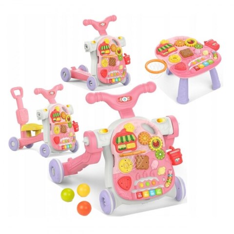 WOOPIE BABY Chodzik 5w1 Multifunkcyjny Różowy 1+ Woopie Baby WOOPIE BABY Chodzik 5w1 Multifunkcyjny Różowy 1+ Woopie Baby