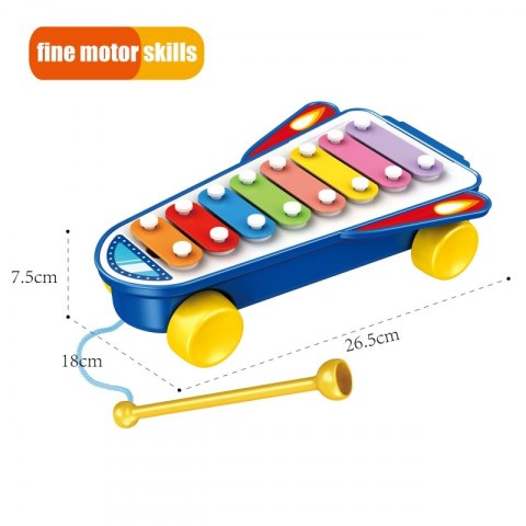 WOOPIE BABY Cymbałki Rakieta Kosmiczna Niebieska 18m+ Woopie Baby WOOPIE BABY Cymbałki Rakieta Kosmiczna Niebieska 18m+ Woopie Baby