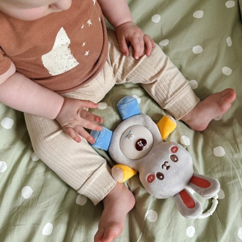 WOOPIE BABY Interaktywny Pluszak Przytulanka dla Niemowląt Światło Dźwięk Króliczek Usypiacz Niebieski Woopie Baby WOOPIE BABY Interaktywny Pluszak Przytulanka dla Niemowląt Światło Dźwięk Króliczek Usypiacz Niebieski Woopie Baby