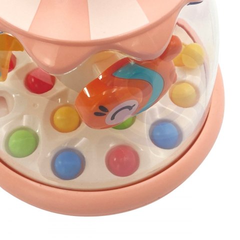 WOOPIE BABY Kolorowe Zwierzątka Różowy Bączek z Kulkami Karuzela Woopie Baby WOOPIE BABY Kolorowe Zwierzątka Różowy Bączek z Kulkami Karuzela Woopie Baby