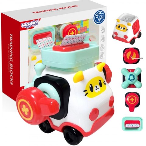 WOOPIE BABY Montessori Manipulacyjny Zestaw Konstrukcyjny Samochód Kotek 2 Woopie Baby WOOPIE BABY Montessori Manipulacyjny Zestaw Konstrukcyjny Samochód Kotek 2 Woopie Baby