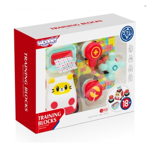 WOOPIE BABY Montessori Manipulacyjny Zestaw Konstrukcyjny Samochód Kotek 2 Woopie Baby WOOPIE BABY Montessori Manipulacyjny Zestaw Konstrukcyjny Samochód Kotek 2 Woopie Baby