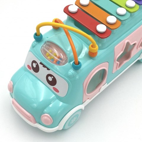 WOOPIE BABY Samochodzik Muzyczny Sorter z Cymbałkami Różowy Woopie Baby WOOPIE BABY Samochodzik Muzyczny Sorter z Cymbałkami Różowy Woopie Baby