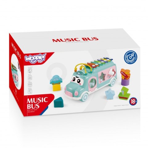 WOOPIE BABY Samochodzik Muzyczny Sorter z Cymbałkami Zielony Woopie Baby WOOPIE BABY Samochodzik Muzyczny Sorter z Cymbałkami Zielony Woopie Baby