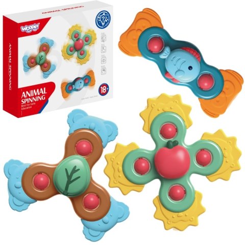 WOOPIE BABY Spiner Zabawka Sensoryczna Edukacyjna 3w1 Kolorowe Woopie Baby WOOPIE BABY Spiner Zabawka Sensoryczna Edukacyjna 3w1 Kolorowe Woopie Baby
