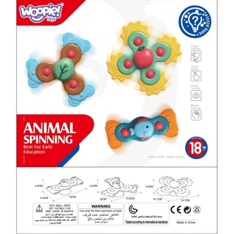 WOOPIE BABY Spiner Zabawka Sensoryczna Edukacyjna 3w1 Kolorowe Woopie Baby WOOPIE BABY Spiner Zabawka Sensoryczna Edukacyjna 3w1 Kolorowe Woopie Baby
