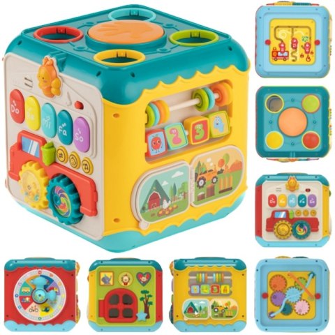 WOOPIE BABY Wielofunkcyjna Kostka Aktywności Montessori 6w1 - 18m+ Woopie Baby WOOPIE BABY Wielofunkcyjna Kostka Aktywności Montessori 6w1 - 18m+ Woopie Baby