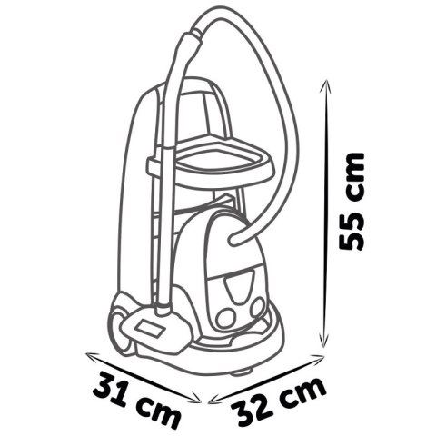SMOBY Wózek Do Sprzątania z Odkurzaczem Smoby SMOBY Wózek Do Sprzątania z Odkurzaczem Smoby