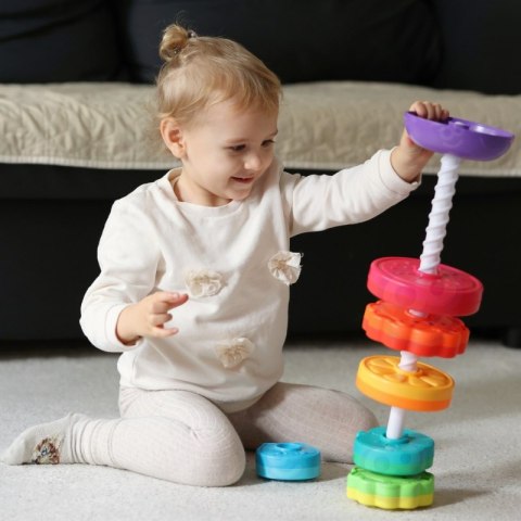 WOOPIE BABY Edukacyjna Piramidka Zakręcona Wieża Zwierzątka Woopie Baby WOOPIE BABY Edukacyjna Piramidka Zakręcona Wieża Zwierzątka Woopie Baby