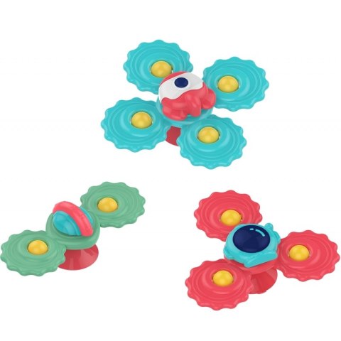 WOOPIE BABY Gryzak Spinner Wirujący z Przyssawką Zestaw 3 szt_20SZT Woopie Baby WOOPIE BABY Gryzak Spinner Wirujący z Przyssawką Zestaw 3 szt_20SZT Woopie Baby