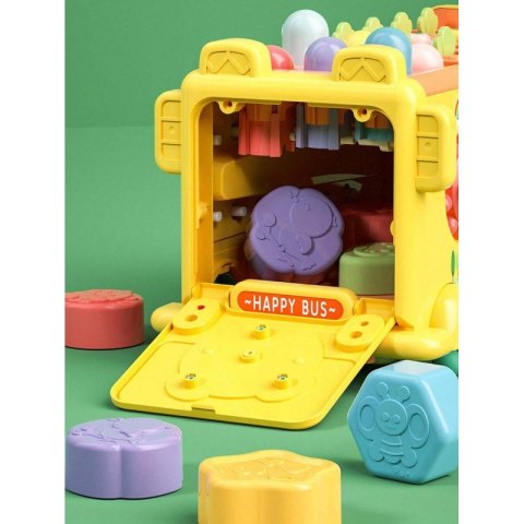 WOOPIE BABY Interaktywny Autobus Montessori Edukacyjny 6w1 Młoteczek Cymbałki +18 m Woopie Baby WOOPIE BABY Interaktywny Autobus Montessori Edukacyjny 6w1 Młoteczek Cymbałki +18 m Woopie Baby