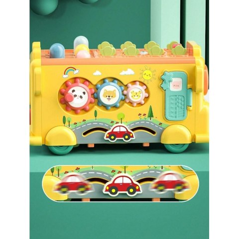 WOOPIE BABY Interaktywny Autobus Montessori Edukacyjny 6w1 Młoteczek Cymbałki +18 m Woopie Baby WOOPIE BABY Interaktywny Autobus Montessori Edukacyjny 6w1 Młoteczek Cymbałki +18 m Woopie Baby