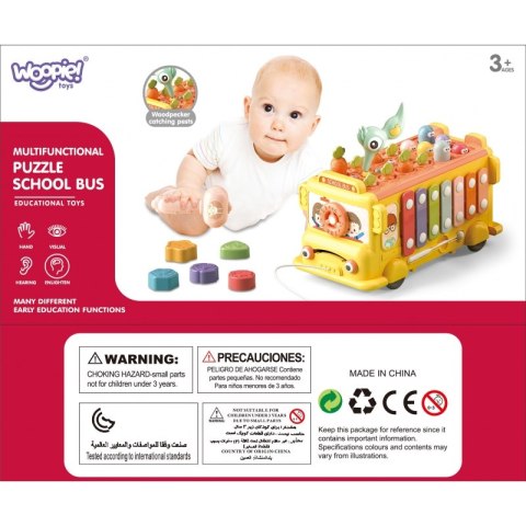 WOOPIE BABY Interaktywny Autobus Montessori Edukacyjny 6w1 Młoteczek Cymbałki +18 m Woopie Baby WOOPIE BABY Interaktywny Autobus Montessori Edukacyjny 6w1 Młoteczek Cymbałki +18 m Woopie Baby