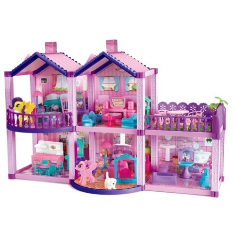 WOOPIE Domek dla Lalek Kucyków PONY FANTASY VILLA 120 el. Woopie WOOPIE Domek dla Lalek Kucyków PONY FANTASY VILLA 120 el. Woopie