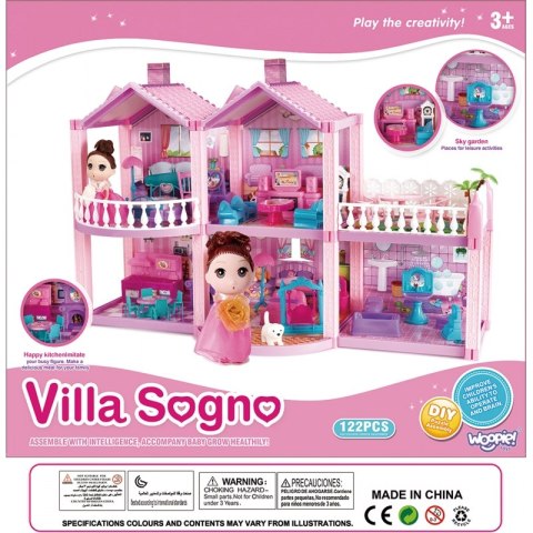 WOOPIE Domek dla Lalek Kucyków PONY FANTASY VILLA 120 el. Woopie WOOPIE Domek dla Lalek Kucyków PONY FANTASY VILLA 120 el. Woopie