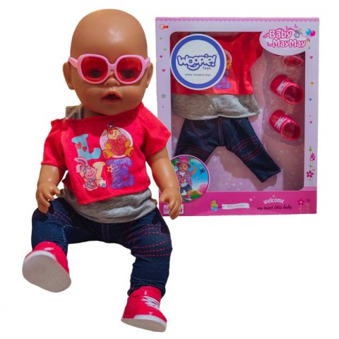 WOOPIE Modne Ubranko dla Lalki LOVE Okulary Buciki 43-46 cm Woopie Royal WOOPIE Modne Ubranko dla Lalki LOVE Okulary Buciki 43-46 cm Woopie Royal