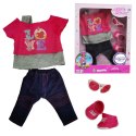 WOOPIE Modne Ubranko dla Lalki LOVE Okulary Buciki 43-46 cm Woopie Royal