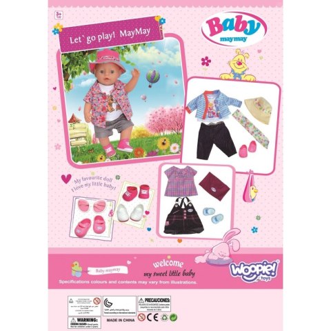 WOOPIE ROYAL Kolorowe Ubranko dla Lalki Piesek Kurteczka Czapeczka 43-46 cm Woopie Royal WOOPIE ROYAL Kolorowe Ubranko dla Lalki Piesek Kurteczka Czapeczka 43-46 cm Woopie Royal