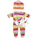 WOOPIE ROYAL Ubranko dla Lalki Zestaw Pajacyk Body Jednorożec Czapeczka 43-46 cm Woopie Royal WOOPIE ROYAL Ubranko dla Lalki Zestaw Pajacyk Body Jednorożec Czapeczka 43-46 cm Woopie Royal