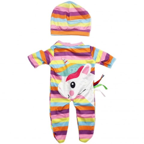 WOOPIE ROYAL Ubranko dla Lalki Zestaw Pajacyk Body Jednorożec Czapeczka 43-46 cm Woopie Royal WOOPIE ROYAL Ubranko dla Lalki Zestaw Pajacyk Body Jednorożec Czapeczka 43-46 cm Woopie Royal