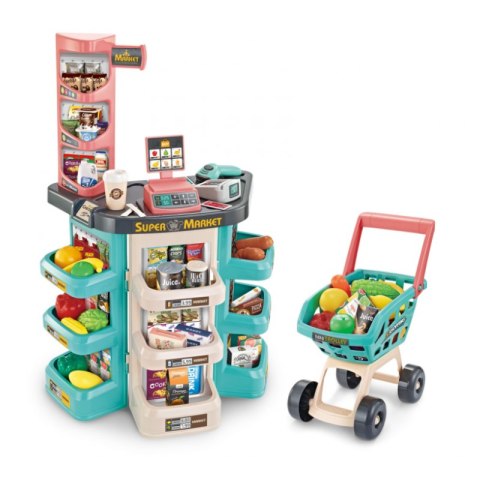 WOOPIE Sklep Supermarket i Wózek Koszyk Sklepowy Kasa Waga Skaner 47 akc Woopie WOOPIE Sklep Supermarket i Wózek Koszyk Sklepowy Kasa Waga Skaner 47 akc Woopie
