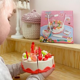 WOOPIE Tort Urodzinowy do Krojenia Świeczki Owoce 40 el. Woopie