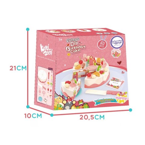 WOOPIE Tort Urodzinowy do Krojenia Świeczki Owoce 40 el. Woopie WOOPIE Tort Urodzinowy do Krojenia Świeczki Owoce 40 el. Woopie