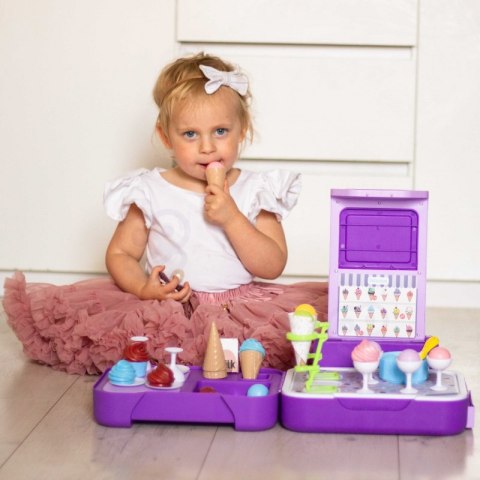 WOOPIE Walizka z Lodami 3w1 Kuchnia Sklepik Lodziarnia Przenośna 62 el. Woopie WOOPIE Walizka z Lodami 3w1 Kuchnia Sklepik Lodziarnia Przenośna 62 el. Woopie