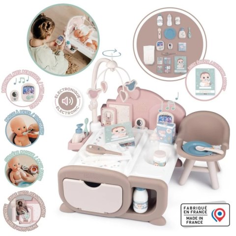 SMOBY Baby Nurse Elektroniczny Duży Kącik Opiekunki dla Lalki 19 akcesoriów Smoby SMOBY Baby Nurse Elektroniczny Duży Kącik Opiekunki dla Lalki 19 akcesoriów Smoby