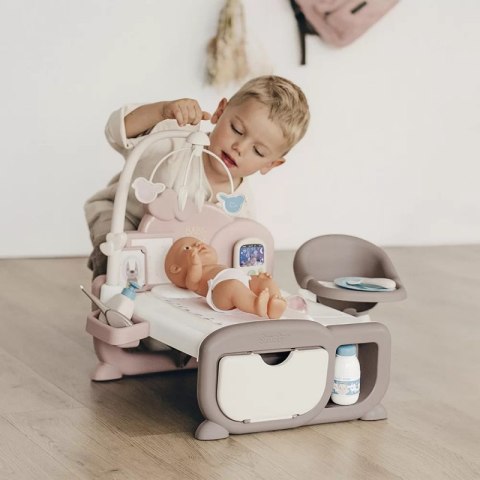 SMOBY Baby Nurse Elektroniczny Duży Kącik Opiekunki dla Lalki 19 akcesoriów Smoby SMOBY Baby Nurse Elektroniczny Duży Kącik Opiekunki dla Lalki 19 akcesoriów Smoby