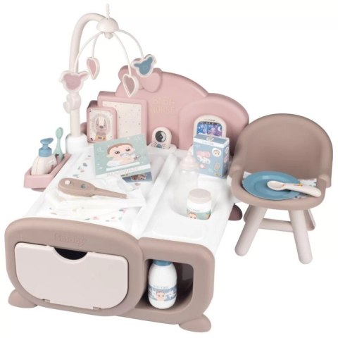 SMOBY Baby Nurse Elektroniczny Duży Kącik Opiekunki dla Lalki 19 akcesoriów Smoby SMOBY Baby Nurse Elektroniczny Duży Kącik Opiekunki dla Lalki 19 akcesoriów Smoby
