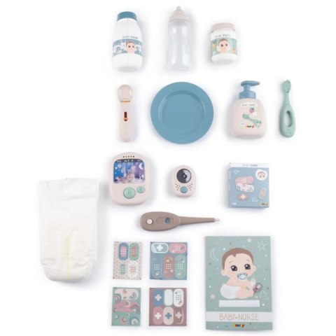 SMOBY Baby Nurse Elektroniczny Duży Kącik Opiekunki dla Lalki 19 akcesoriów Smoby SMOBY Baby Nurse Elektroniczny Duży Kącik Opiekunki dla Lalki 19 akcesoriów Smoby