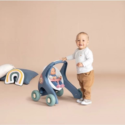 SMOBY Little Chodzik Pchacz 3w1 Wózek dla Dzieci + Lalka Bobas Smoby SMOBY Little Chodzik Pchacz 3w1 Wózek dla Dzieci + Lalka Bobas Smoby
