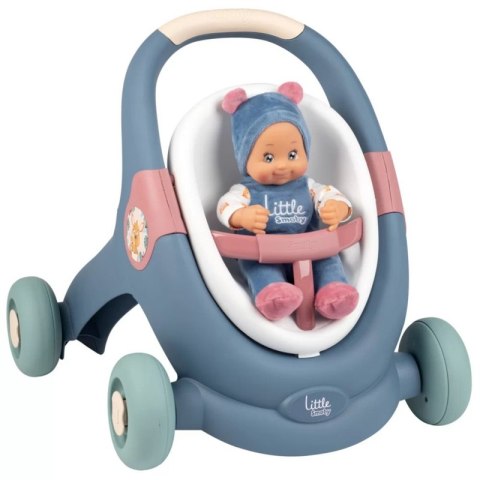 SMOBY Little Chodzik Pchacz 3w1 Wózek dla Dzieci + Lalka Bobas Smoby SMOBY Little Chodzik Pchacz 3w1 Wózek dla Dzieci + Lalka Bobas Smoby