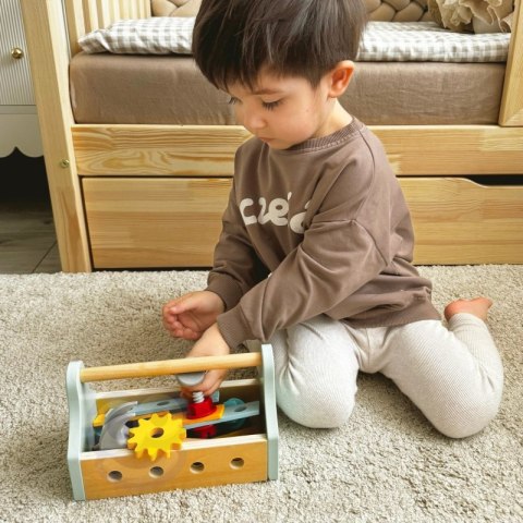 TOOKY TOY Drewniana Skrzynka z Narzędziami Zestaw 18 el. Tooky Toy TOOKY TOY Drewniana Skrzynka z Narzędziami Zestaw 18 el. Tooky Toy