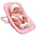 WOOPIE ROYAL Zestaw Lalka Bobas 30,5 cm + Nosidełko Różowe Woopie Royal