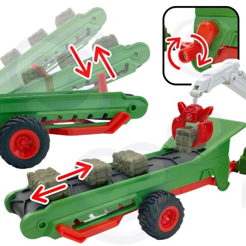 WOOPIE Zestaw Maszyn Rolniczych Traktor Ciągnik Zagroda Mini Farma Osada Rolnicy Woopie WOOPIE Zestaw Maszyn Rolniczych Traktor Ciągnik Zagroda Mini Farma Osada Rolnicy Woopie