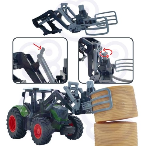 WOOPIE Zestaw Maszyn Rolniczych Traktor Ciągnik Zagroda Mini Farma Osada Rolnicy Woopie WOOPIE Zestaw Maszyn Rolniczych Traktor Ciągnik Zagroda Mini Farma Osada Rolnicy Woopie