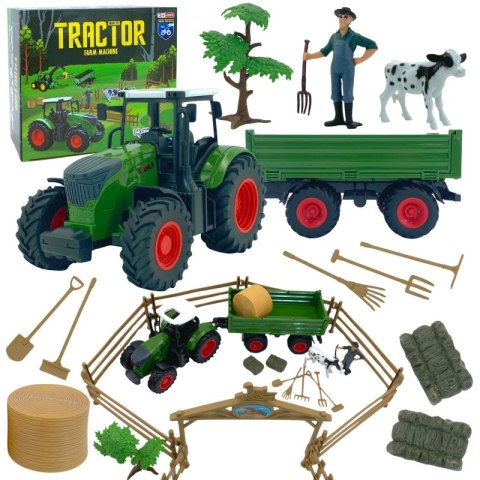 WOOPIE Zestaw Mini Farma Traktor Zwierzęta Osada Farma Rolnik Narzędzia Woopie WOOPIE Zestaw Mini Farma Traktor Zwierzęta Osada Farma Rolnik Narzędzia Woopie
