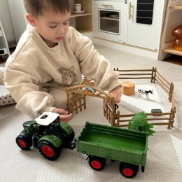 WOOPIE Zestaw Mini Farma Traktor Zwierzęta Osada Farma Rolnik Narzędzia Woopie
